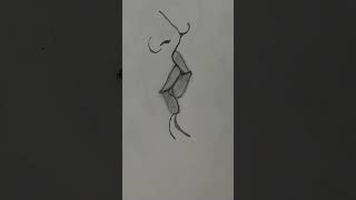 How to draw a Kissing Lips||Lip kiss Pencil Sketch ||Single Line Drawings