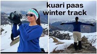 Kuari pass trek : one of the most beautiful winter trek in Uttarakhand.