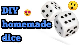 how to make paper dice at home
