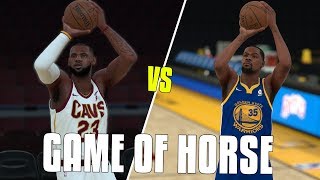 Lebron James VS Kevin Durant In A Game of HORSE! NBA 2K18 Challenge!