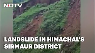 Watch: Dramatic Road Collapse After Landslide In Himachal Pradesh