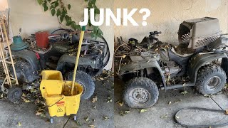 TWO $900 HONDA ATVs LEFT ROTTING FOR 20 YEARS.. WILL THEY RUN?