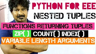 python for eee #38 || tuple methods || python by seenu sir ||