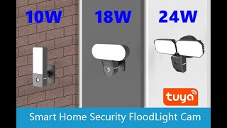 Unicon Vision tuya floodlight camera, support Google Alexa compatibility