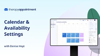 Calendar and Availability Settings