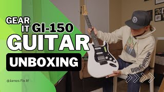 GEARit Canyon Guitar Kit: Unboxing, Demo, \u0026 Review Best Budget Guitar for Beginners \u0026 Beyond GI-150