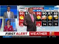 first alert forecast cbs2 7 20 nightly weather at 11pm