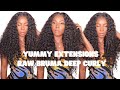 YUMMY EXTENSIONS RAW BURMA CURLY/DEEP WAVE.. UNBOXING AND INITIAL HAIR REVIEW..MERTY'SWORLD