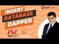 Insert using Dapper in ASP.Net
