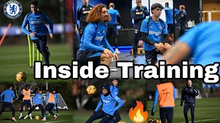 Aaron Anselmino Debut!🔥Chelsea Training Today for West Ham | Players Spotted | Maresca Tactics,Felix