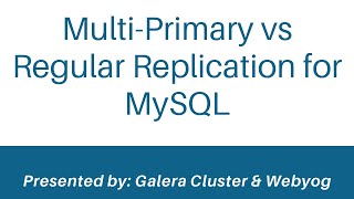 Why and how to go multi primary over regular replication