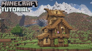 Minecraft - Wooden Survival House Tutorial (How to Build)