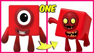 NUMBERBLOCKS Characters as Zombies And Their Favorite Drinks, Snacks \u0026 More! | One, Two, Three, Four