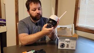 Wireless WiFi Security Camera. Unbox Review And Test.