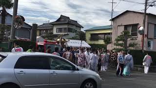 平成30年 平塚市 四之宮 八坂神社 (前鳥神社 境内社) 例大祭 御旅所〜宮入