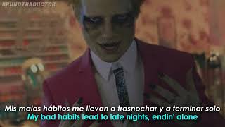 Ed Sheeran - Bad Habits // Lyrics + Español // Video Official