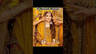 Top5 Beautiful Pakistani Actress In Wear Yellow Dress(Part1)#shorts