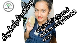 නීරෝගිව ඉන්න බෝඩි බ්‍රෂින් ටේක්නික්|body brushing technique|beautiful skin