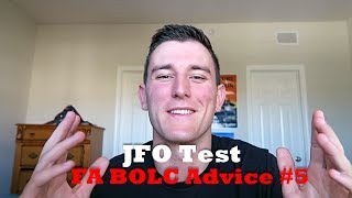 JFO Test: FA BOLC Advice #5