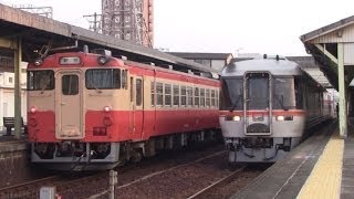 臨時急行いせ号 旧ローカル色との並び (2014.1.18)