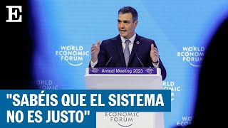 El mensaje de Sánchez a las élites de Davos que se ha viralizado | El País