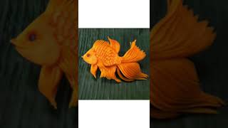 Pumpkin Fish Carving centerpiece-แกะสลักปลาฟักทอง