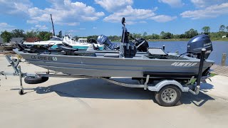 Pre Owned ...2020 Alweld 1756 Marsh Series Center Console w/ Yamaha 70!