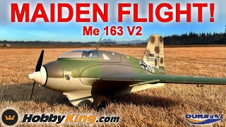 Durafly Me 163 V2 Komet High Performance Rocket Fighter MAIDEN FLIGHT!  Messerschmitt