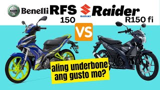 Suzuki Raider R150 Fi vs Benelli RFS 150 | Side by Side Comparison | Specs/Price | 2023 Philippines