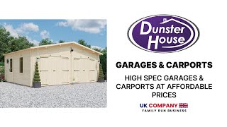 Wooden Garages \u0026 Carports – Durable, Secure, and Built to Last!  | Dunster House #WoodenGarages