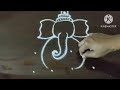 easy ganesh rangoli design with dot ganesh chaturthi rangoli ganesh drawing@nschannelrangoli