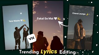 VN App Trending Lyrics Video Editing | Vn Video Editor Lyrics Editing -  How To Make Lyrics Video