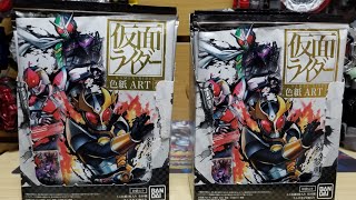 【開封動画】リベンジ！！仮面ライダー色紙アート2をコンプリートするために２パック買ったけど…果たして結果は？