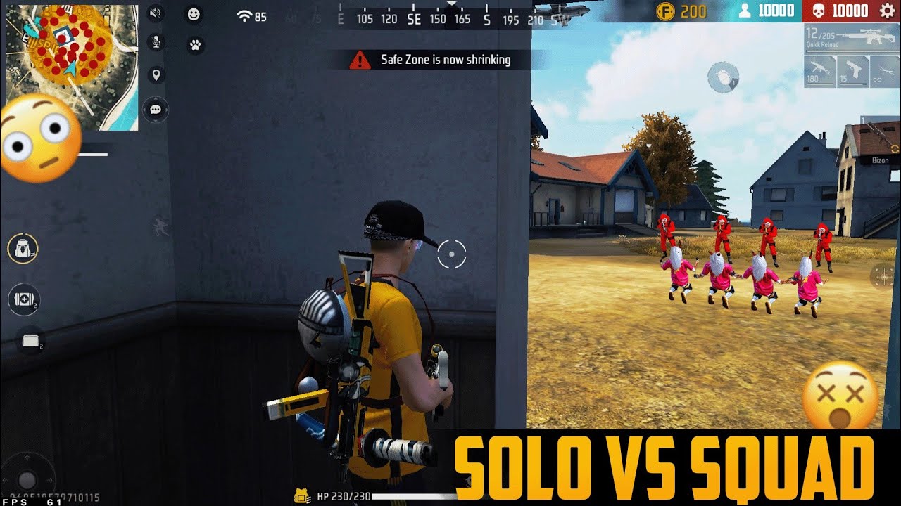 19 Kills In Solo Vs Squad Ranked Game Free Fire Youtube