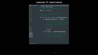 Leetcode 57. Insert Interval in Python | Python Leetcode | Python Coding Tutorial | Python Code ASMR