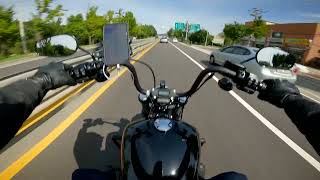 Harley Davidson Street Bob 114 Stock Exhaust Sound Demo