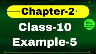 Class 10 Example5 Chapter2 | Polynomial | Class10 Ch 2 NCERT Example5 | Chapter2 Example5 Class 10
