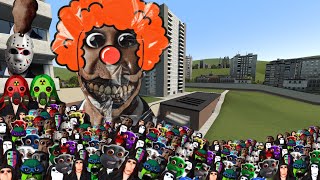 🔵Obunga Clown and an army nextbots are looking for me in Garry's mod[path 2] #garrys_mod #nextbots
