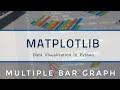 Matplotlib tutorials- Plotting multiple bar graphs