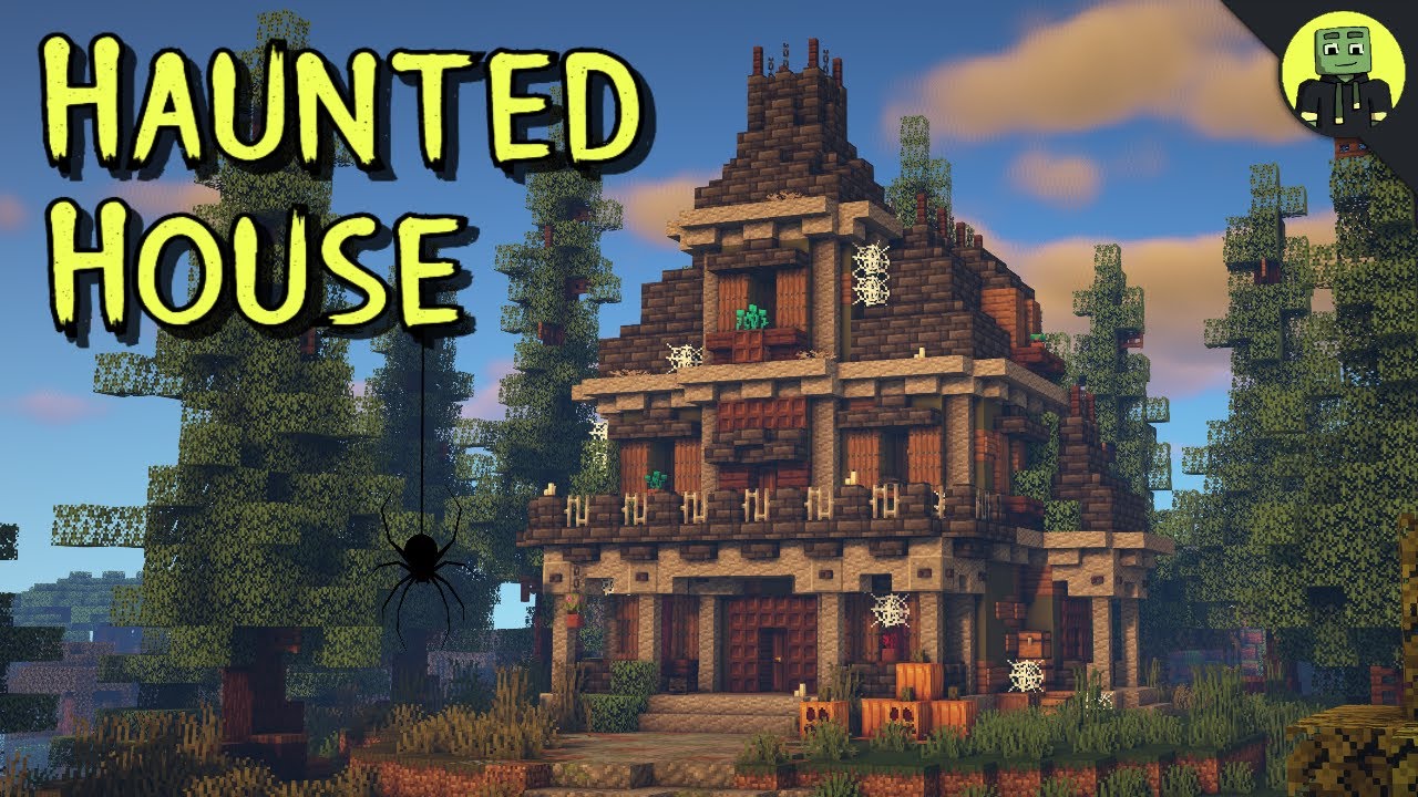 How To Build A Haunted Mansion In Minecraft Easy Tutorial Youtube