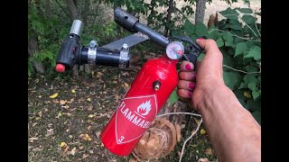 How to make a fire extinguishers flamethrower