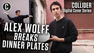 Hereditary Star Alex Wolff Smashes Plates and Blows off Steam at the Collider Studio