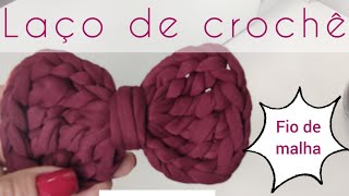 laço de crochê