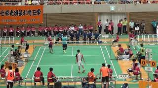 2016年IH バドミントン 男子 学校対抗 決勝 埼玉栄（埼玉）vs 富岡ふたば未来（福島）第4試合