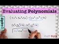 Evaluating Polynomials | Adding, Subtracting, Multiplying, Dividing Polynomials| Algebra 2 | MathSux