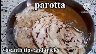 How to make parotta recipe in tamil| #parotta | #vasanthtipsandtricks | #chickendinner