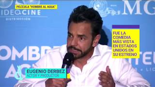 Eugenio Derbez habló sobre Adrián Uribe en el estreno de 'Hombre al agua' | De Primera Mano