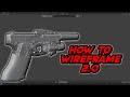(Blender Tutorial) How To Wireframe Parts of Objects/Fivem Guns!