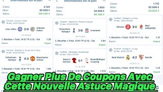 Paris Sportifs :Nouvelle Astuce #1xbet Sur L’option(1X et TP 1.5 )Gagner Plus De Coupons Facilement✅