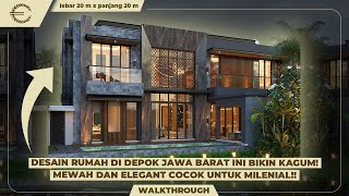 DESAIN RUMAH DI DEPOK  INI BIKIN KAGUM! MEWAH DAN ELEGANT COCOK UNTUK MILENIAL!! - JASA DESAIN